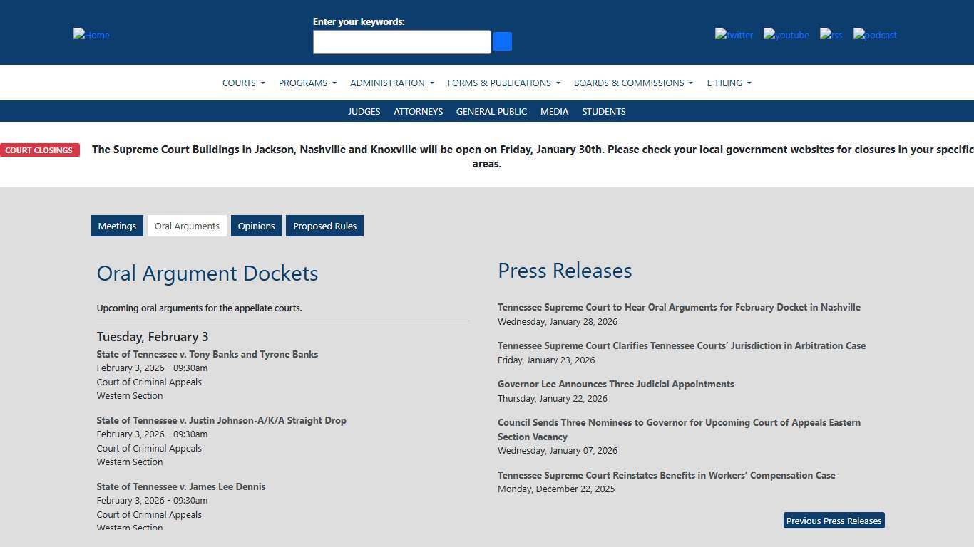 Homepage Tennessee Administrative Office of the Courts